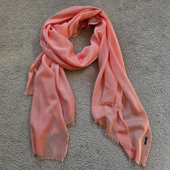 J. Crew Lightweight Silky Soft Scarf Pink - Picture 1 of 13